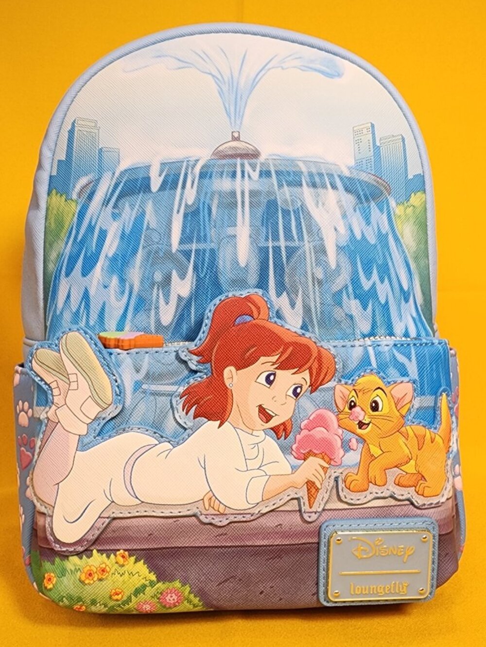 Loungefly Disney Oliver and Company Oliver and Jenny Ice Cream Mini Backpack NEW